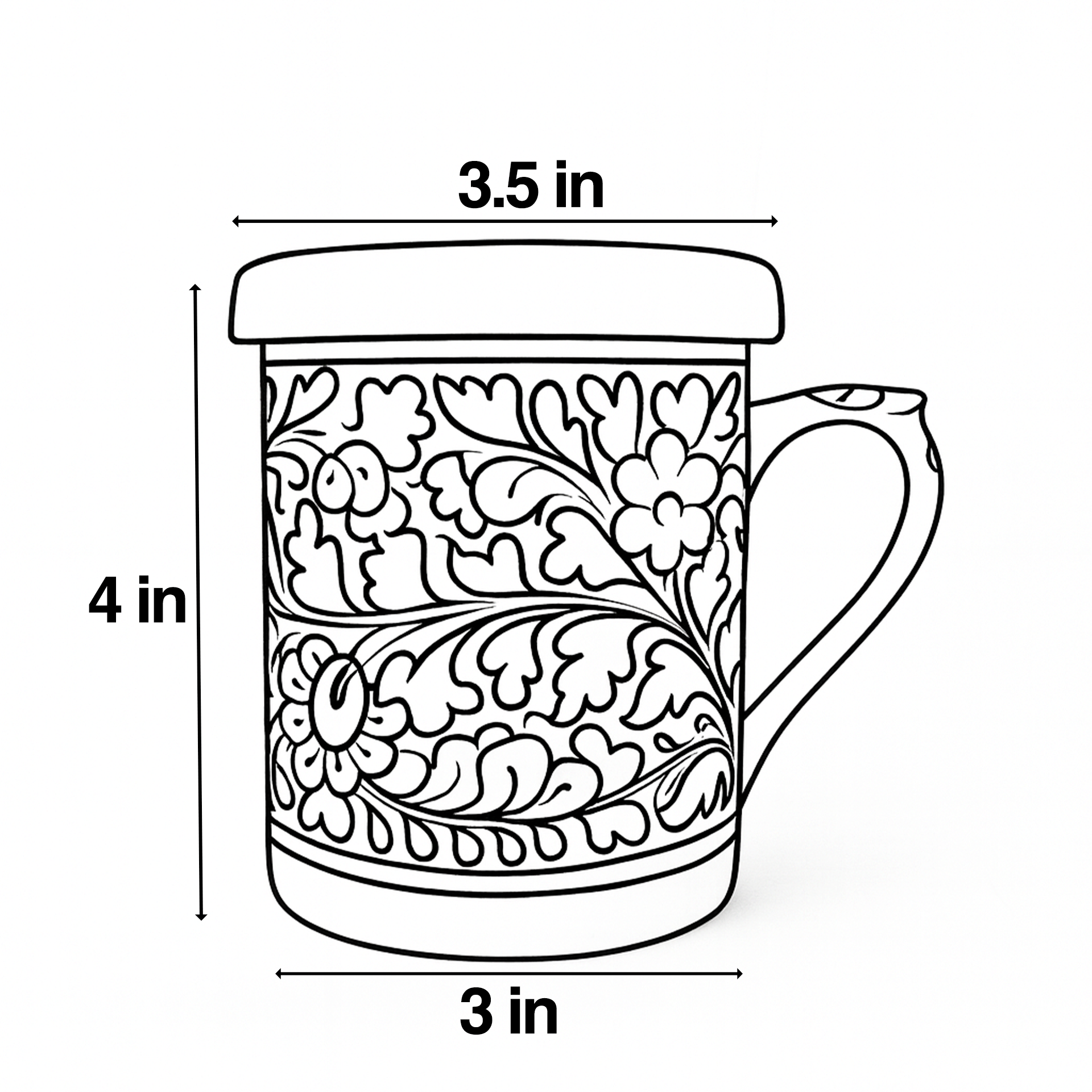 Blue-Pottery Travel Mug with Lid -  Kremsi